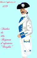 Régiment du Dauphin 1779 bis 1791.