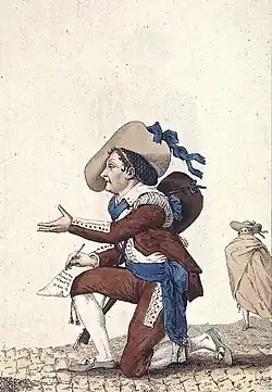 Dazincourt als Figaro (1786).