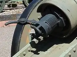 De-Bange-Verschluss, halb geöffnet