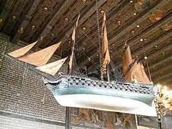 Das Bremer Orlogschiff De Grote Jung von 1779.