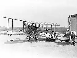 Airco D.H.4A als Zivilflugzeug in der Nachkriegszeit