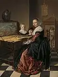Dame am Virginal, Rijksmuseum, Amsterdam