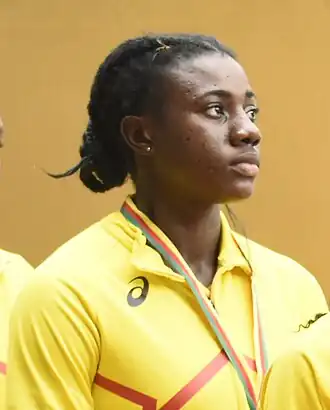 Deborah Acheampong bei den Afrikameisterschaften 2024 in Douala