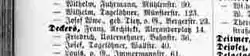 1891: Deckers, Franz, Architekt, Alexanderplatz 14.
