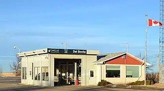 Die kanadische Seite des Grenzüberganges