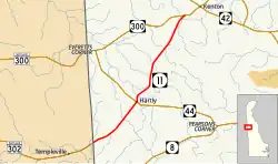 Karte der Delaware State Route 11