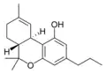 Strukturformel Δ9-Tetrahydrocannabivarin
