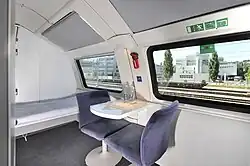 … Innenraum eines Deluxe-Abteils in Einbettposition …