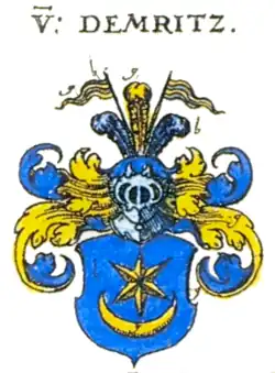 Wappen der Herren von Demritz bzw. Temritz