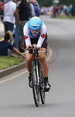 Denise Ramsden im Einzelzeitfahren der Olympischen Spiele 2012