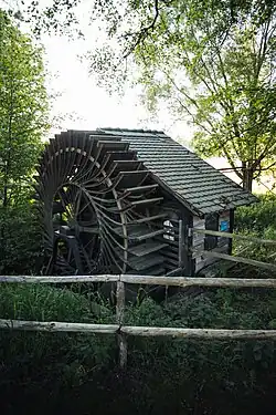 Denkmahl Unterschlächtiges Wasserrad Schopsdorf