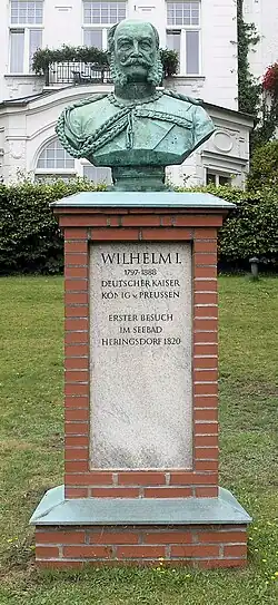 Denkmal für Wilhelm I., Delbrückstraße 6, Heringsdorf