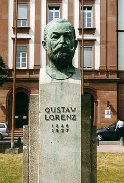 Büste für Gustav Lorenz in Darmstadt