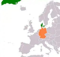 Lage von Deutschland und Dänemark