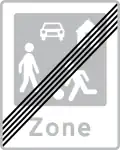 E52: Ende des verkehrsberuhigten Bereichs