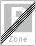 E69.3: Ende einer Parkzone