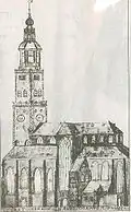 Der Aa-kerk im Jahr 1710