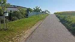 Anfang des Balbachtalradwegs, talaufwärts bei Unterbalbach