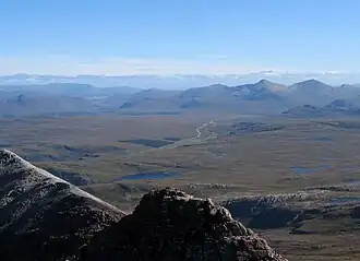 Blick auf die Nordflanke der Fannichs