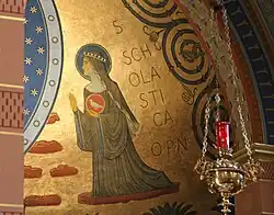 Darstellung von St. Scholastika.