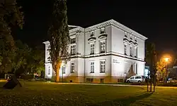 Illuminiertes Haus Ameide im Oktober 2014