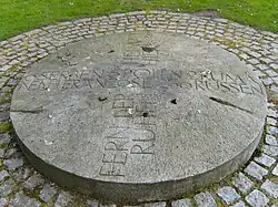 Deutsche Kriegsgräberstätte Hamburg-Ohlsdorf. Areal: Kriegsgräber des 1. Weltkriegs, Gedenkplatte