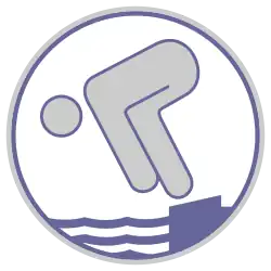 Schwimmabzeichen Silber