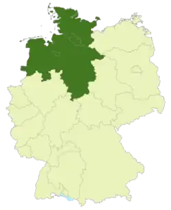 Gebiet der Regionalliga Nord