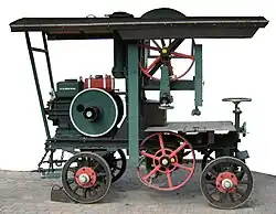 Selbstfahrende Bandsäge mit Deutz-Dieselmotor (1911)