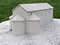 Modell der frühromanischen Kirche
