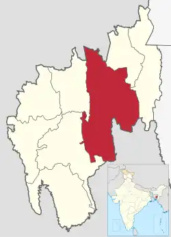 Lagekarte des Distrikts