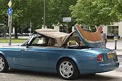 Das Verdeck während des Öffnens