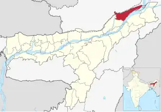 Lagekarte des Distrikts