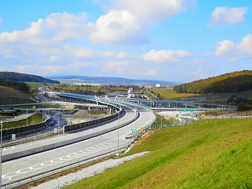 Übersicht des Knotens im Oktober 2021, Blickrichtung West