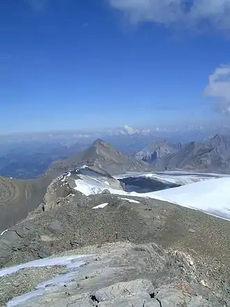 Blick vom Sommet des Diablerets nach Nordosten zum Oldenhorn