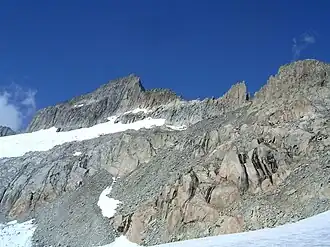 Gross Diamantstock vom Bächligletscher aus gesehen