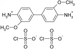 Struktur des o-Dianisidinchlorsulfonat