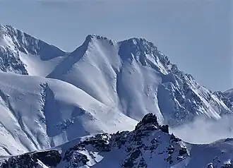 Westansicht von Diavolo Peak und Angelo Peak