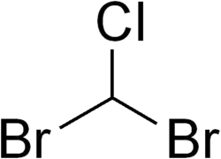 Strukturformel von Dibromchlormethan