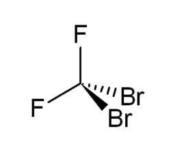 Strukturformel von Dibromdifluormethan