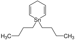 Strukturformel von Dibutylstannacyclohexadien