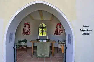 Die Anna-Magdalena Kapelle im Osten der Vorburg