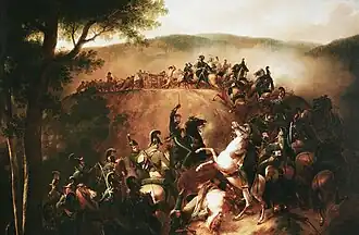 Die Erstürmung des Pfennigberges bei Linz durch das württembergische Jägerregiment Prinz Louis (Johann Baptist Seele)