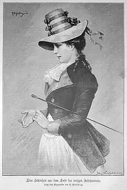 Eine Schönheit aus dem Ende des vorigen Jahrhunderts