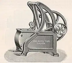 „Maschine zum Walken geschmierter Rauchwaren“