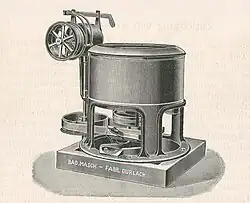 „Maschine zum Trockenschleudern nasser Rauchwaren“