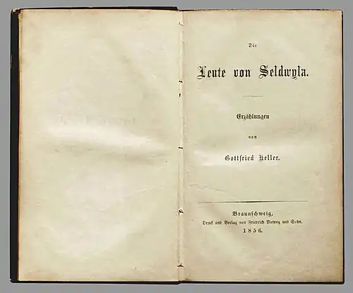Titelblatt des Erstdrucks (1856)