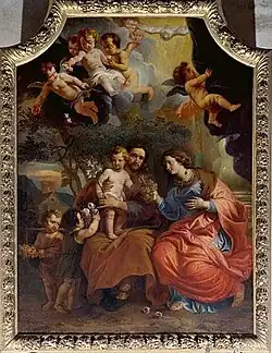 Die heilige Familie auf der Rast, 1672