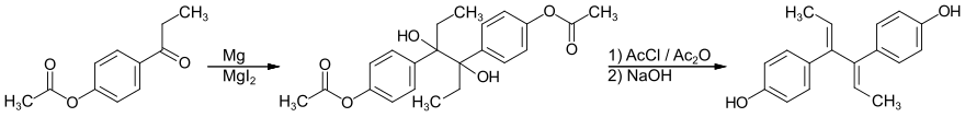 Synthese von Z,Z-Dienöstrol