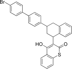 Strukturformel von Difethialon